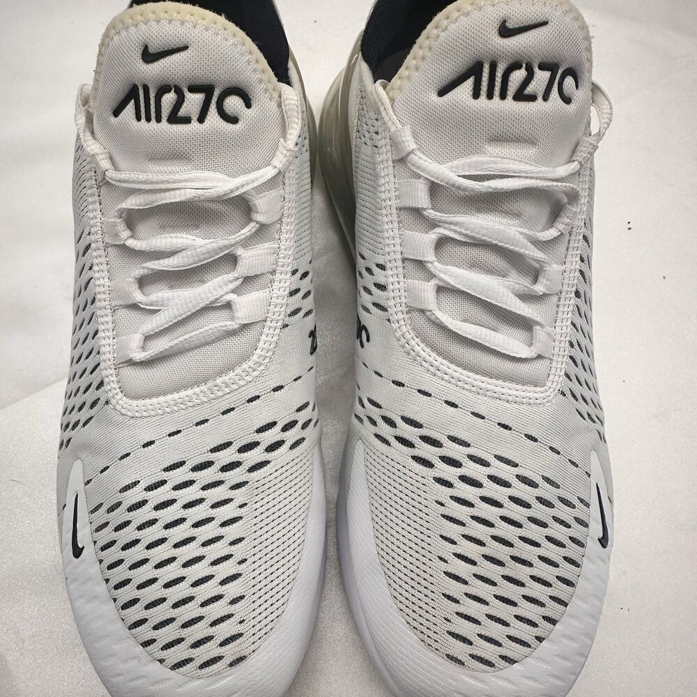 Nike Air Max 270 White Mesh Lace-Up Shoe AH6789-100 Women's Size 11 Running - Picture 2 of 14